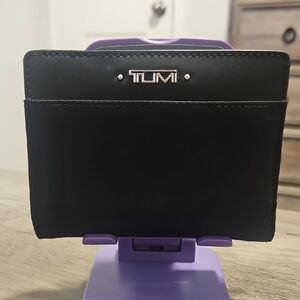 TUMI Black Leather Card Holder